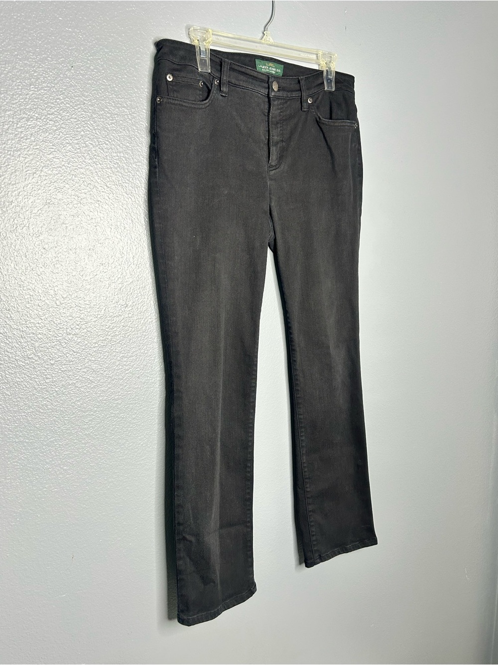 Lauren Ralph Lauren Women's Black Modern Straight Curvy Jeans Size 10